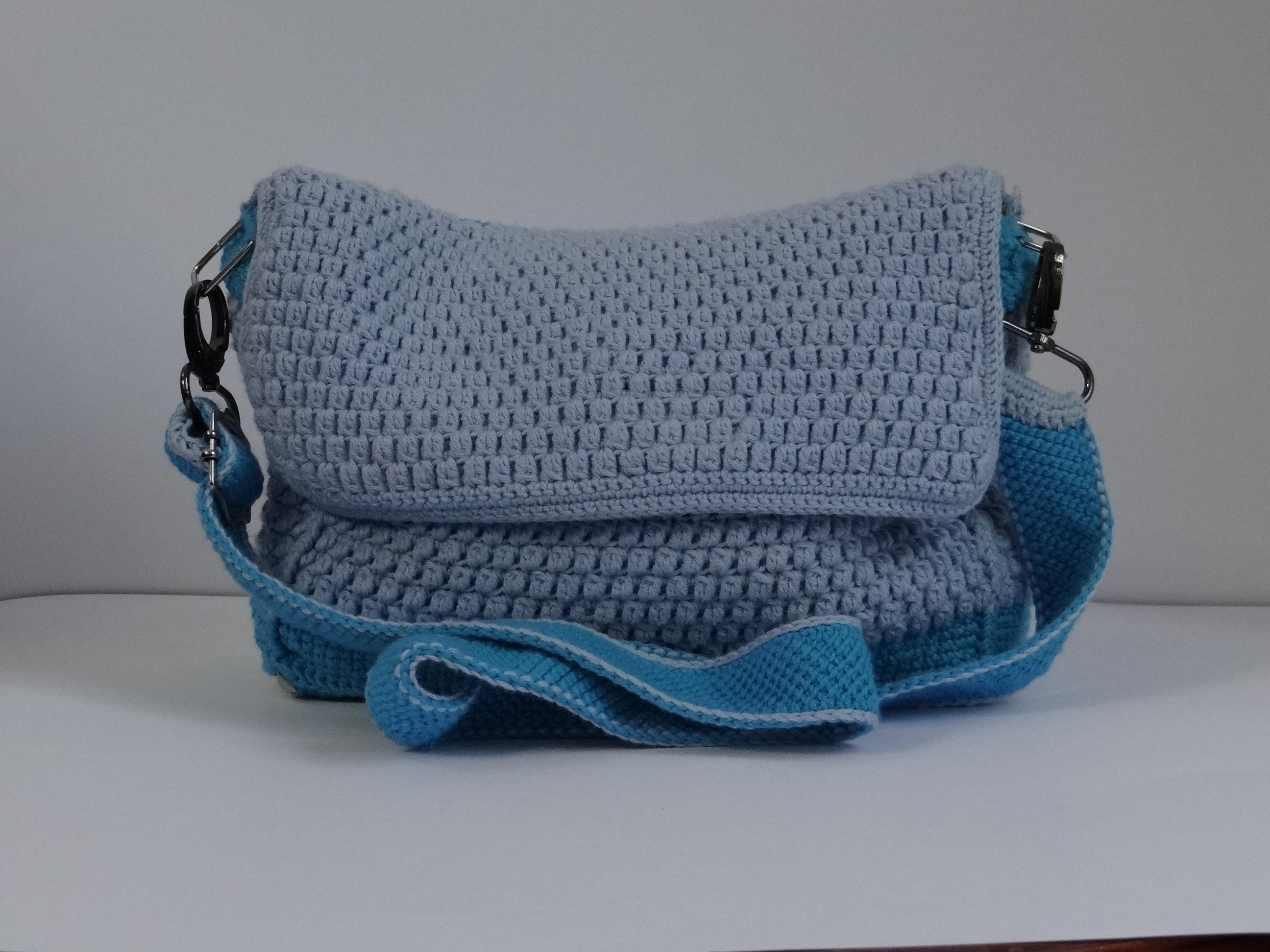 Light Blue and Aqua Blue Handbag