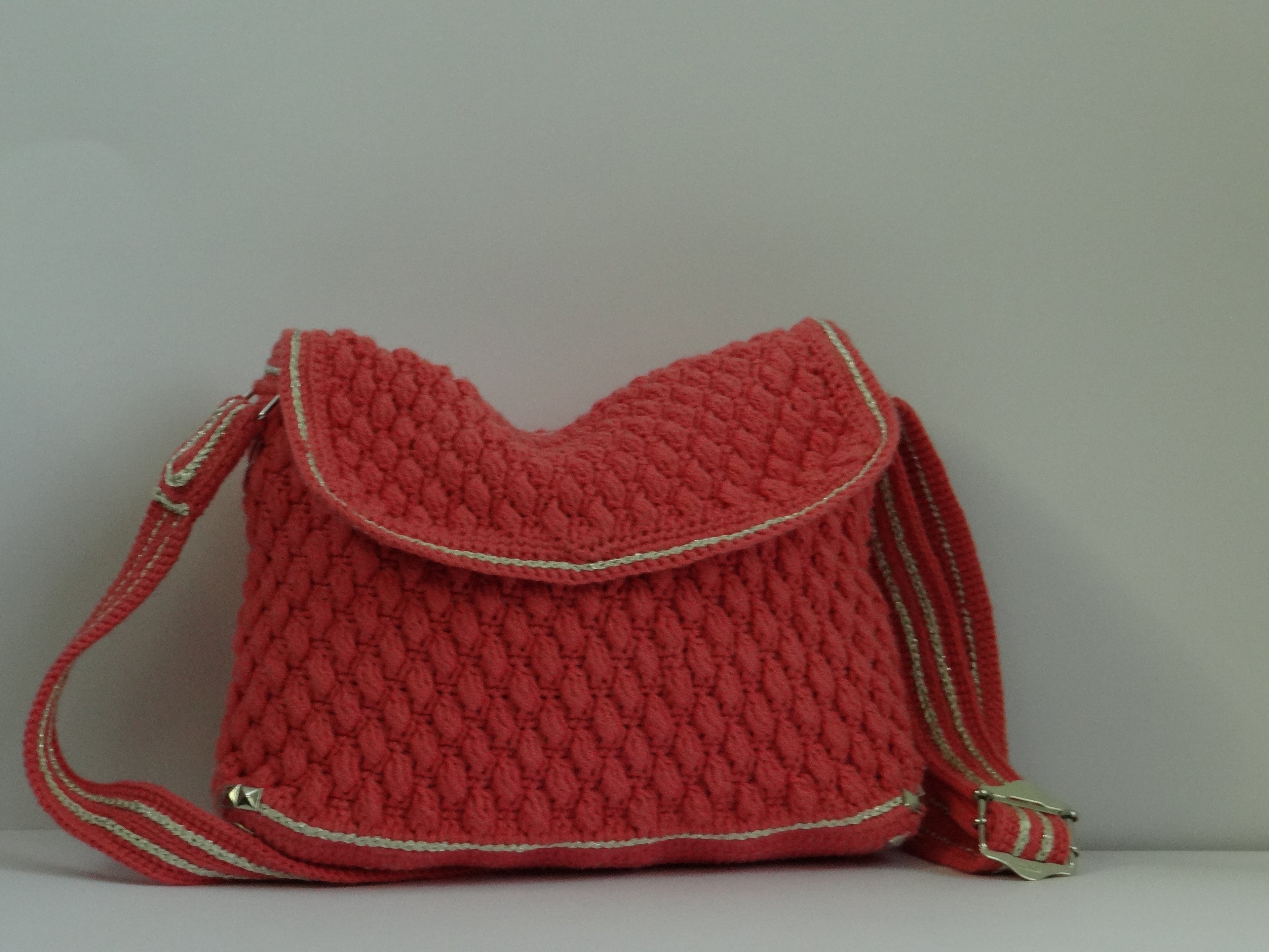 Coral pink Handbag.