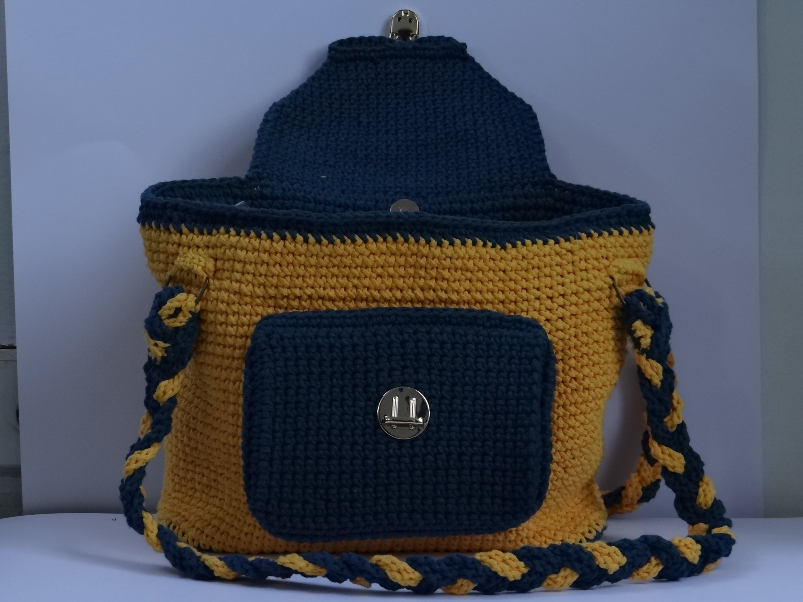 Yellow and Teal Handbag & Clutch