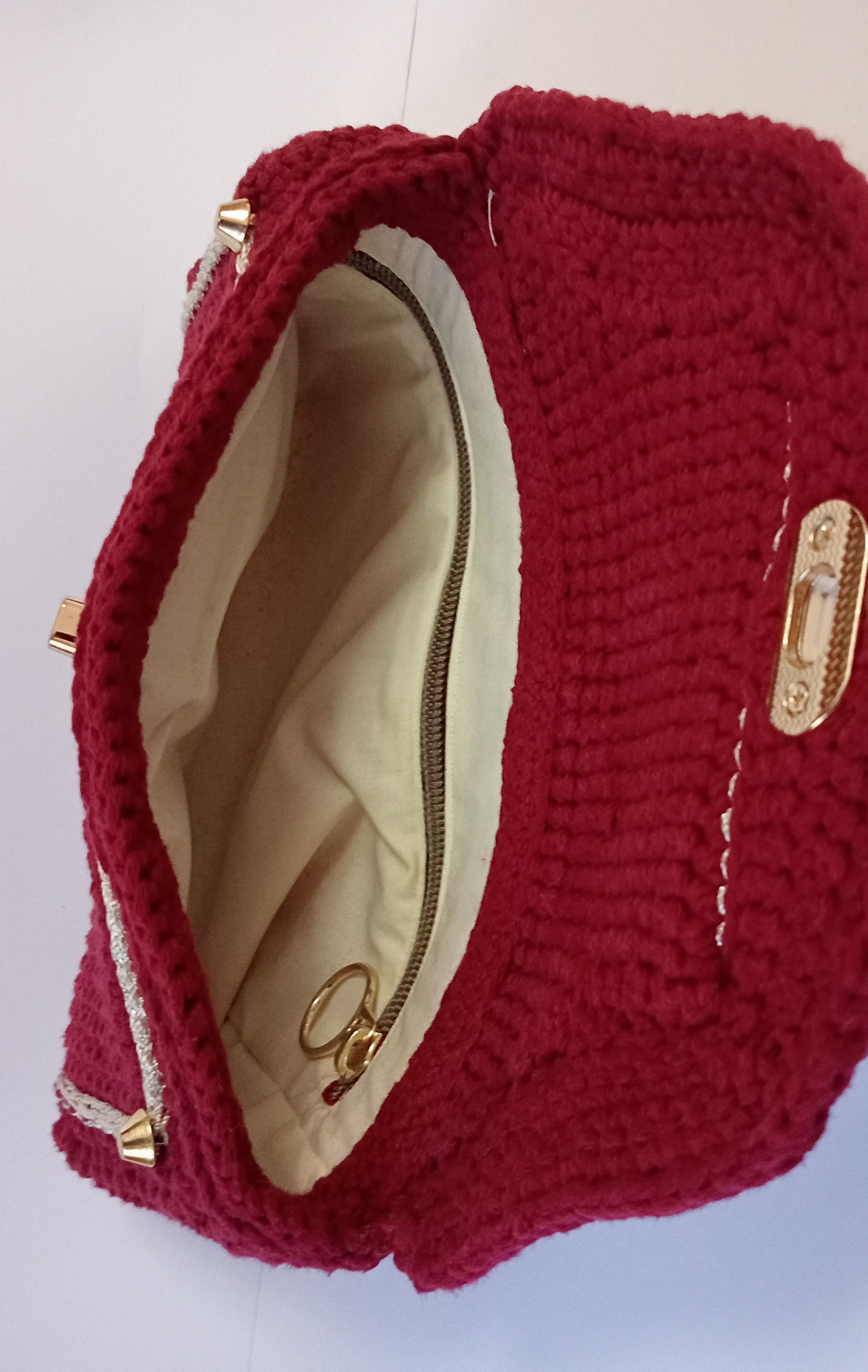 Burgundy mini-bag