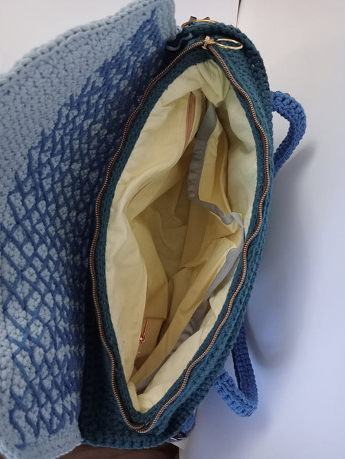 Blue/Teal and Baby Blue bag
